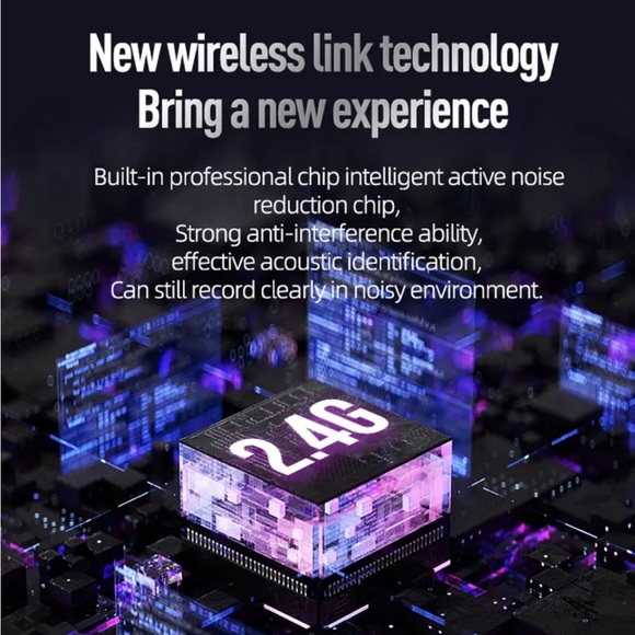 2PC Wireless Lavalier Microphone for iPhone iPad with charging case - Picture 10 of 11